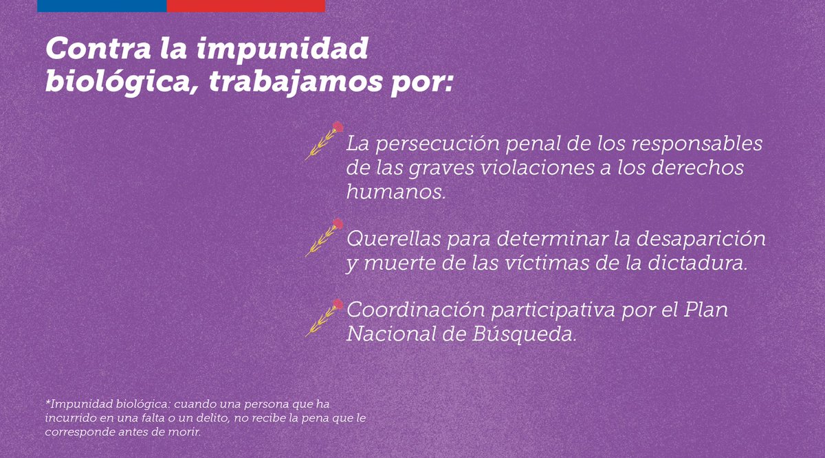 GobiernodeChile's tweet photo. Nadie ni nada está olvidado 🌹 La desaparición forzada es un grave crimen contra los derechos humanos. En el #DíaDetenidoDesaparecido, reiteramos nuestro compromiso por la lucha contra la impunidad, para que #NuncaMás se repitan estos hechos en la historia de nuestro país 🇨🇱 https://t.co/q7wcF0L6L0