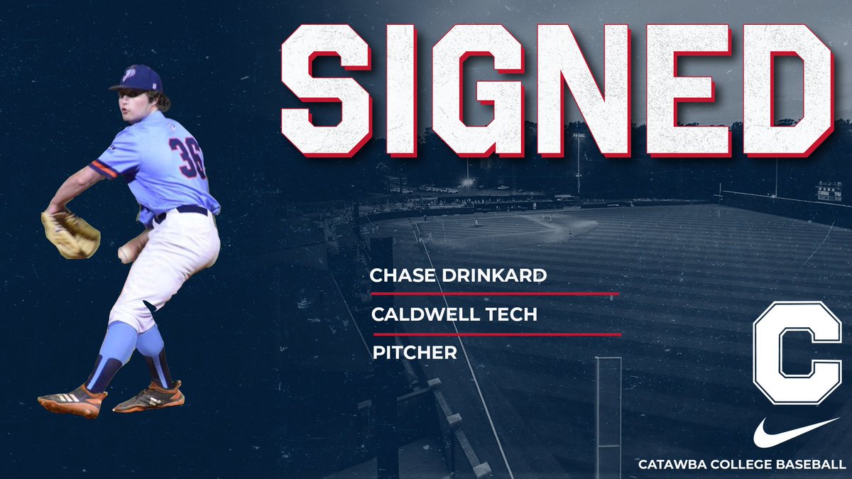 CatawbaBaseball's tweet photo. Chase Drinkard is a Right-Handed Pitcher from Kannapolis, NC out of Caldwell Tech and Carson High School https://t.co/Xcw3ndZDVZ