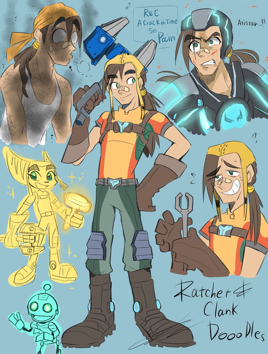 「Ratchet and Clank Doodles(However, there」|🩷ℂ𝕣𝕚𝕞𝕞𝕪/hitausのイラスト