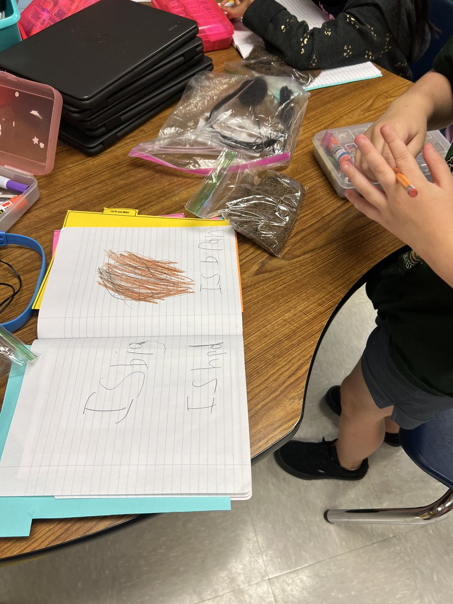 MrsAdamsWMES's tweet photo. Working on our models for our soil collection! Thinking about it’s properties and what soil is made of! #soil #ncscience #ourpackisontrack #onepack https://t.co/WDpTPyZmOX