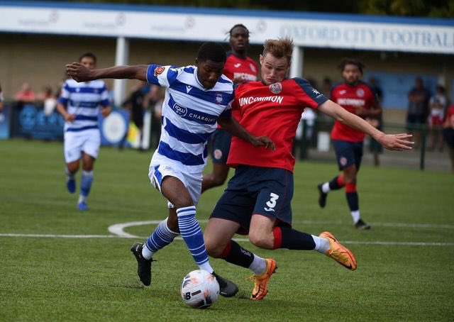 Bank Holiday W!✅ Big 2-0W at home and a top shift from the boys over both games. 
Happy to have grabbed my first goal for the club aswell!🤩
<a href="/OxCityFC/">Oxford City FC</a>