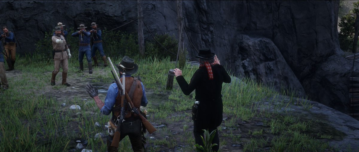 RoarOmegaRoar60's tweet photo. This mission is a whole ass mess 
#RDR2 #RedDeadRedemption2 #FuckDutch https://t.co/z6Sg573OFh