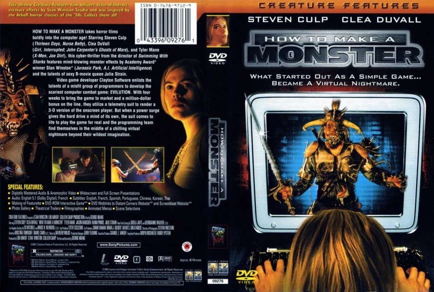 EugWSerra's tweet image. On October 14, 2001, How To Make A Monster premiered on Cinemax. #HowToMakeAMonster  #StanWinston #StevenCulp #CleaDuVall #TylerMane #JasonMarsden #JulieStrain