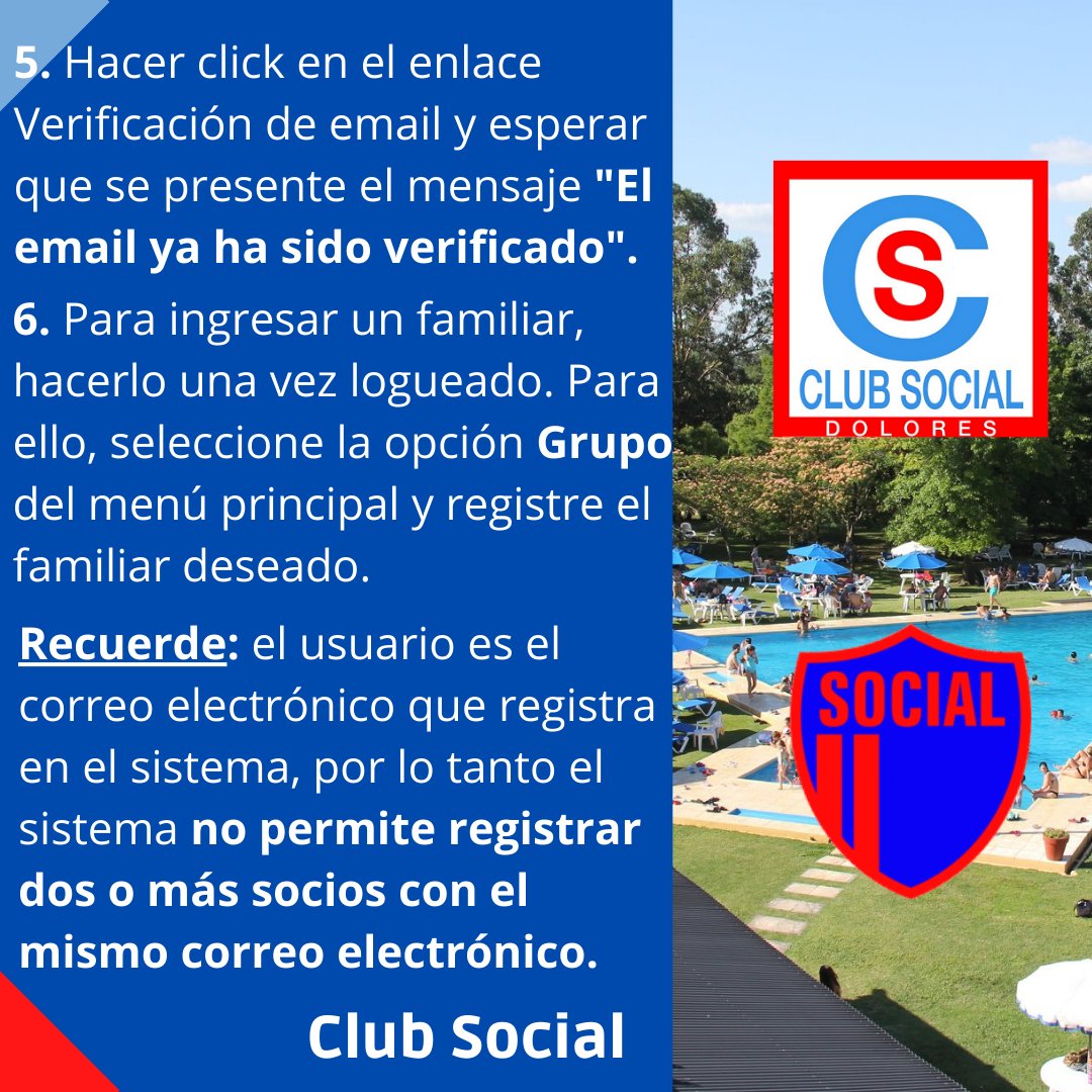 Club__Social's tweet photo. ➡️El Club lanzó una plataforma para acreditar tu condición de socio/a y saber el estado de tu cuenta.
👉🏻Te servirá para mostrar en la entrada del Predio sin la necesidad de llevar la cuota en papel. 
✅ Para generar tu credencial, debés ingresar a:
htp://clubsocial.4x.com.ar/ https://t.co/tWjCMZyK6Z