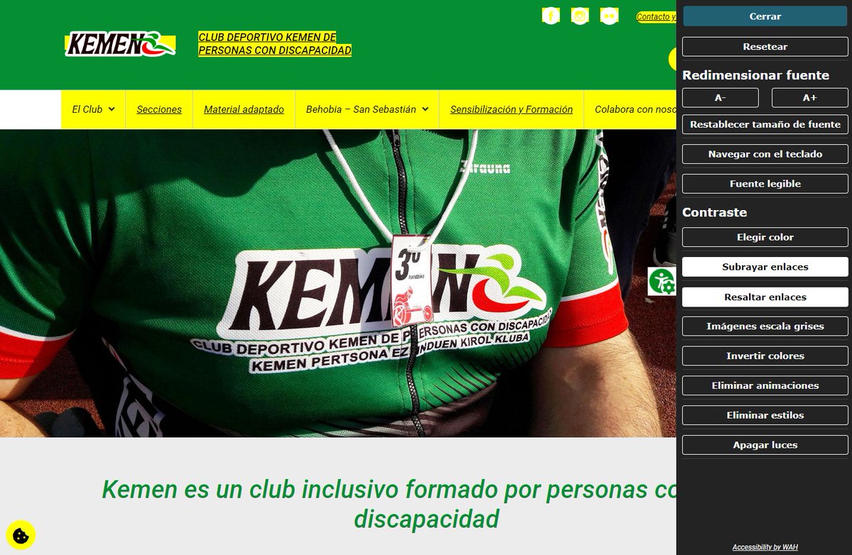 adimedianet's tweet image. Nueva web para el Club Deportivo Kemen. Webs accesibles para todas las personas, con soluciones adiciones para facilitar su lectura y comprensión. 
#accessibilityweb #inclusividad #accesibilidad
&amp;gt;&amp;gt;&amp;gt; kemen.org
