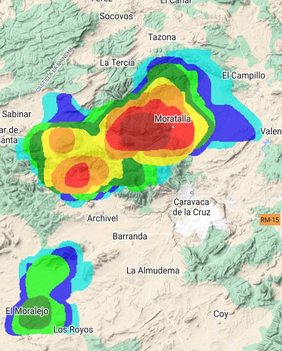 MeteoSE's tweet photo. ⚠️Tenemos a estas horas las primeras tormentas activas de la tarde acompañadas de granizo, como la que afecta a estas horas a Moratalla.

Siguelo todo (radar + precipitaciones) en 

✅https://t.co/kHSL3lut4p https://t.co/4JyT7M6o8C