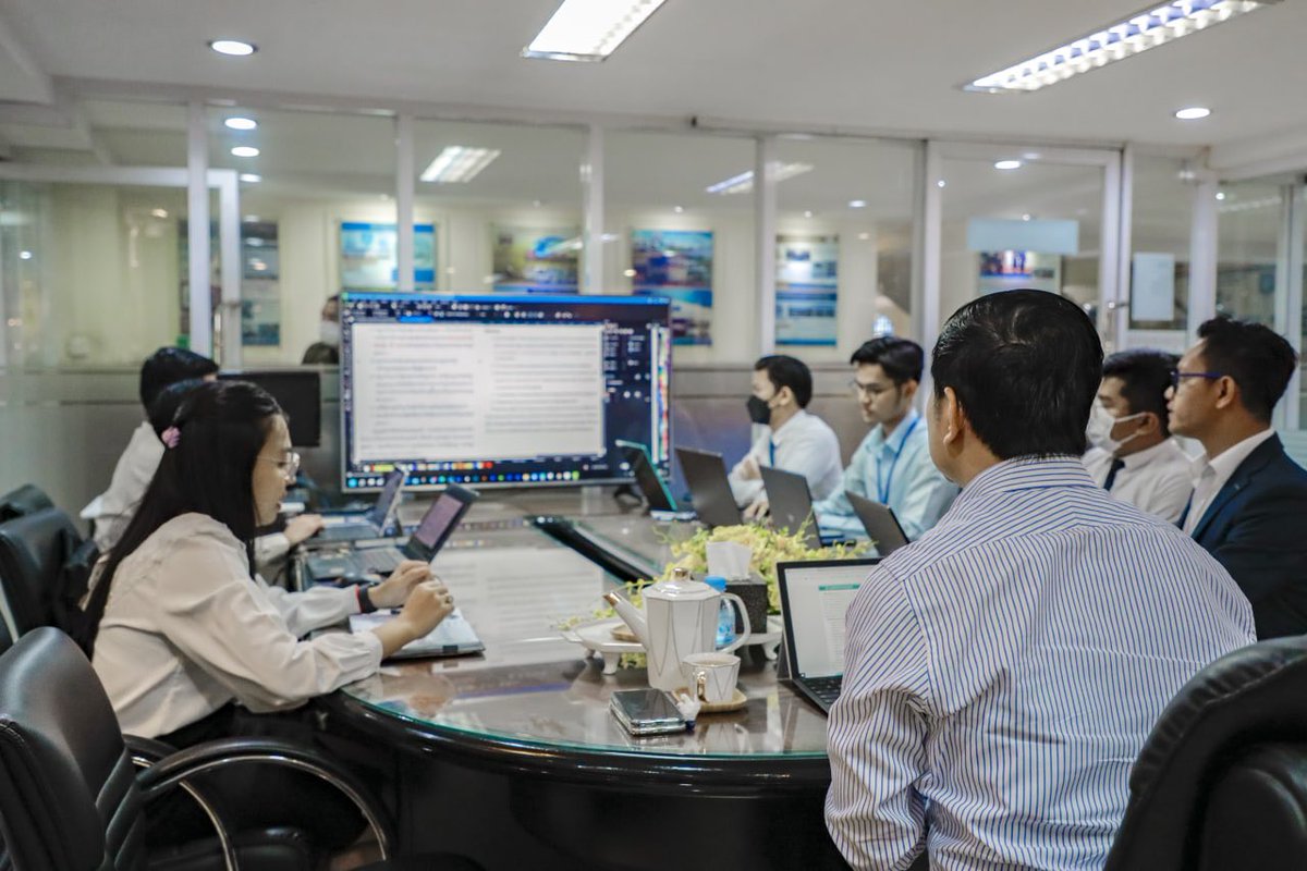 BELTEI_Test's tweet photo. H.E. LY Navuth, Deputy Director-General of BELTEI Group and Manager of BELTEI International Relations chaired the weekly meeting to discuss some works which were completed in the previous week and set forth the action plan for the following week on August 30, 2022. https://t.co/E0xpAAZbfi