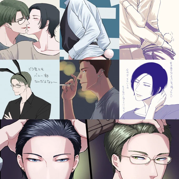 #今月描いた絵を晒そう 
もっと描いた気がしたんだけどな〜(来月お目にかかる予定の絵が入ってます) 