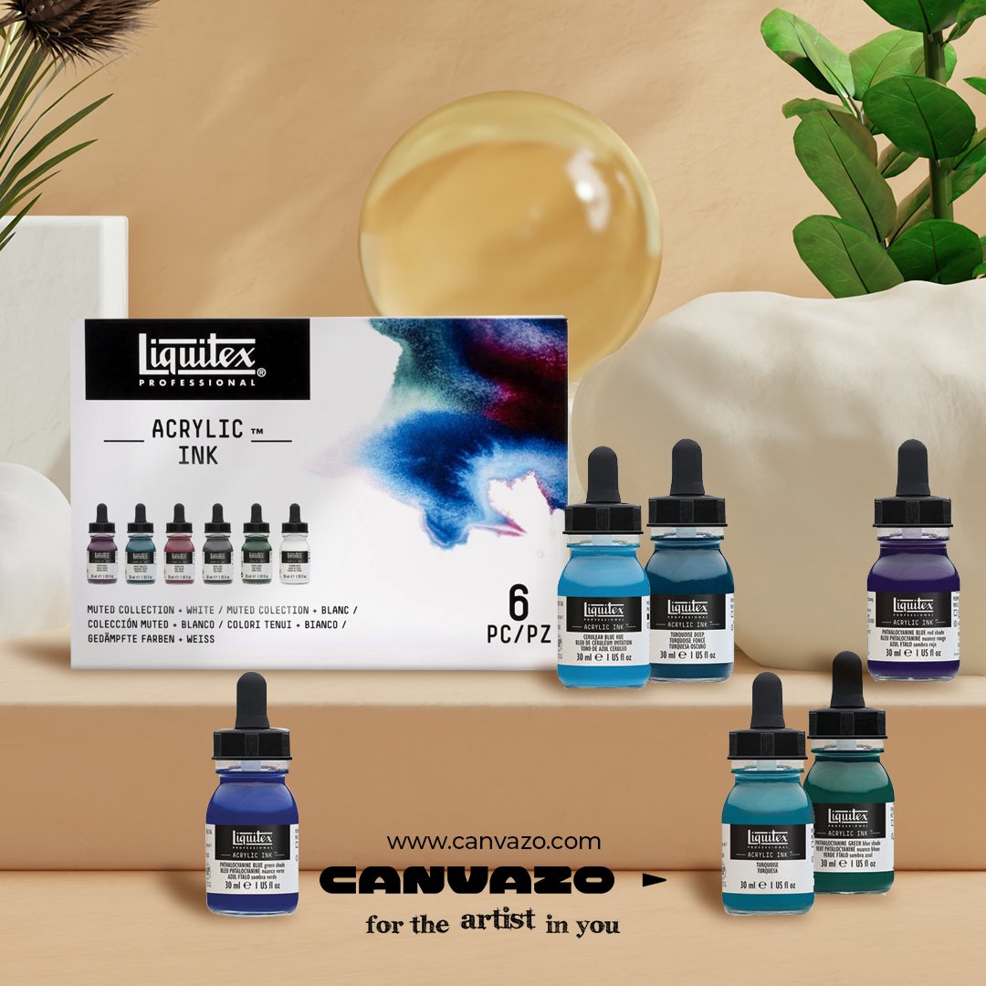 thecanvazo's tweet photo. These ultra fluid Liquitex Acrylic Inks are one the the most amazing acrylic inks you could ever find!!

#Canvazo #liquitex #acrylicinks #inks #colourinks #colours #paintinginks #paints #inkart #painting #inkpainting #art #artsupplies #artmaterials #artstore #artshop #shopnow https://t.co/0oxY9gwrHN
