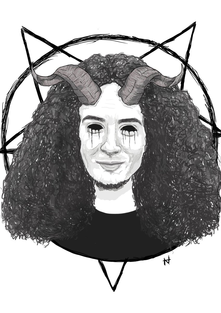 Kextekercs's tweet photo. Fatal Error Jakoo - Metál Ördög Edition😈🤘
Legújabb digitális illusztrációm🖍️
Adobe Photoshop, Hard round Pressure size ecset https://t.co/opsz7IbIxw