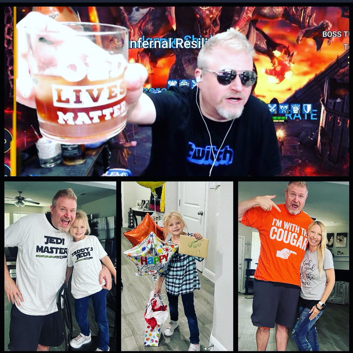 Thanks everyone who truly made his birthday last night on stream!  He loved his shirts too!  Y’all are the BEST!  Y’all always make us feel so tremendously blessed!!! Big hugs everyone! <a href="/ZEROCOOLIV/">ZeroBrew</a>  #twitchfam #loveyou #birthdaylove #thankful