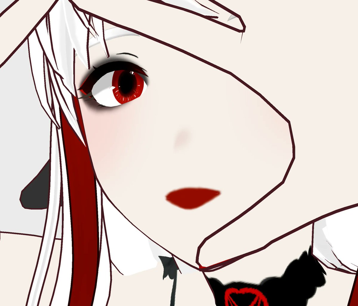 B0tR0w's tweet image. I got bored and made a Vroid model inspired by Cult of the Lamb 🐑

#VRoid #CultoftheLamb