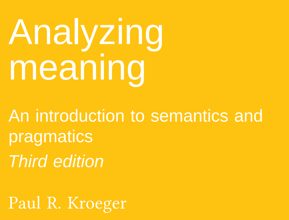 abenitezburraco's tweet photo. Para estudiantes de filología, lingüística y disciplinas afines, un manual sobre semántica y pragmática que será de gran ayuda: "Analyzing meaning: An introduction to semantics and pragmatics."
👆 Lo publica @LangSciPress y se puede descargar gratis aquí
https://t.co/VuhNW5eOXC https://t.co/d23rgopDZz