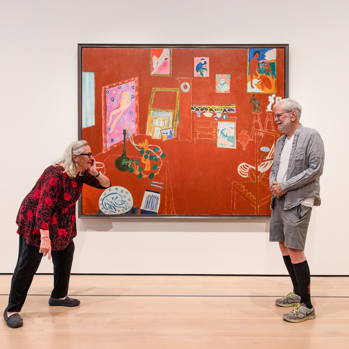 MuseumModernArt's tweet photo. “I don’t know why I precisely painted it this way,” Henri Matisse once said of “The Red Studio.”

Last chance! See the first-ever reunion of the art and objects depicted in the artist’s painting through September 10.

Learn more and plan your visit → https://t.co/3OzJvBVLPT https://t.co/iLMyLWqtxw