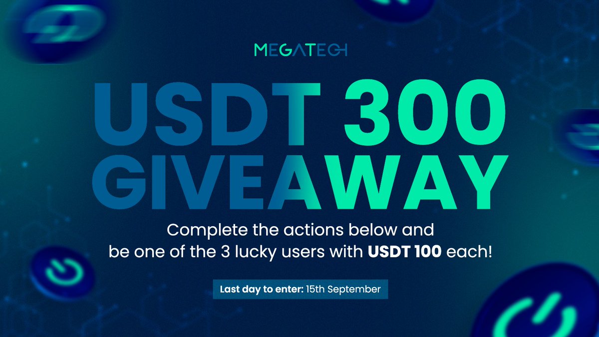 megatech_mgt's tweet photo. 🚨​ GIVEAWAY ALERT 🚨​ 

Participate in our gleam Campaign and win rewards 🤑​​💰​

🌟 Tag 3 friends and follow the steps in the link below 

➡️​ https://t.co/ful3KPqzxG

#Megatech #Giveaway #win300 #campaign https://t.co/7MyeoCk8ly