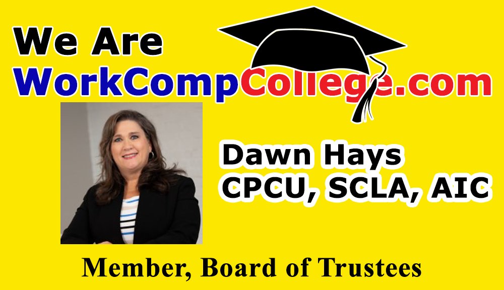 workcompcollege's tweet photo. We are WorkCompCollege. Community driven. Whole Person Recovery Management. Experts dedicated to improving workers' comp, like Dawn Hays Supervisor of Workers Compensation Claims for UFG Insurance in Cedar Rapids, Iowa. Learn more at https://t.co/LtCNIz9BdC https://t.co/QDlb3bsjNa
