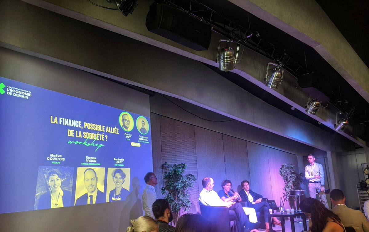 Peut-on réconcilier finance et sobriété ? Transition au temps long et logique de rendement court-termiste? Venez en parler avec les financeurs engagés du <a href="/Mouv_ImpactFr/">Mouvement Impact France</a> aux #UEED !