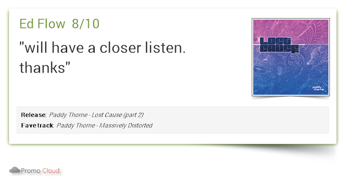 paddythorne's tweet photo. Ed Flow supports: Paddy Thorne - Lost Cause (part 2) 8/10 @paddythorne #newrelease https://t.co/vNozvHiT8Q  @ https://t.co/3BvOWeZx96