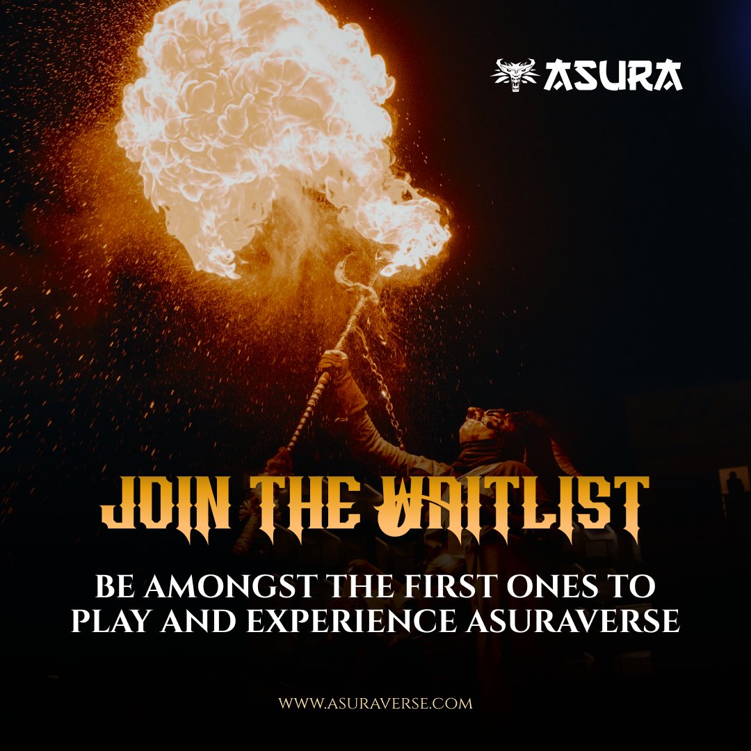 AsuraVerse's tweet photo. Hola Asurs👋
The spots are open for you to claim. Fill out the Waitlist form on the website to claim an early bird spot at the upcoming surprise on AsuraVerse. Can't wait to reveal the magic🪄🔮
Website link: https://t.co/fkMRThjWGi
#ASURAVERSE #ASURS #waitlist #NFTCommunity https://t.co/l6btMp8Vwc