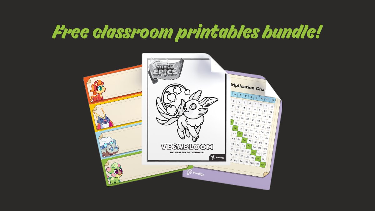 ProdigyGame's tweet photo. #Teachers, get your students excited with this #Math-themed classroom bundle 🎉
Including colorful name tags, login cards, #coloring sheets, and #ProdigyGame-themed student certificates, posters & more🎁
Download it here: https://t.co/otARpjQ5Xn
#BTSwithProdigy #TeacherTwitter https://t.co/evk8Coektk