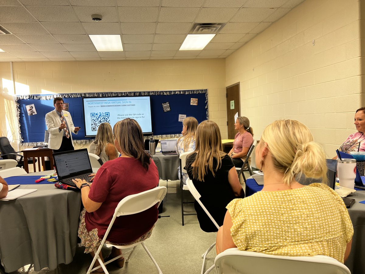 TrionCitySchool's tweet photo. Thank you to Northwest RESA Terry Haney for presenting about inquiry based learning in preparation for math roll out for 2023-2024. #TCS #MATHREADY https://t.co/V4oMWlO0V2