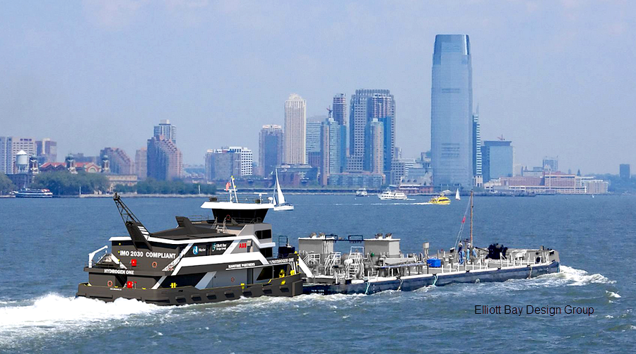fuelcellsworks's tweet photo. #ACBL to Operate @MaritimePartne1 Innovative #HydrogenOne Towboat - that will run on emissions-reducing #methanol-to-hydrogen generator technology—without diesel propulsion-https://t.co/JkSnmLnTLy #HydrogenNow #HydrogenEconomy #HydrogenNews #H2 #Hydrogen #Decarbonise #CleanEnergy https://t.co/2SvpIOnXTx