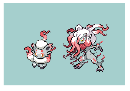 「#pixelart #ドット絵 #PokemonLEGENDSゾロア・ゾロアーク」|オニガシラ銀角のイラスト