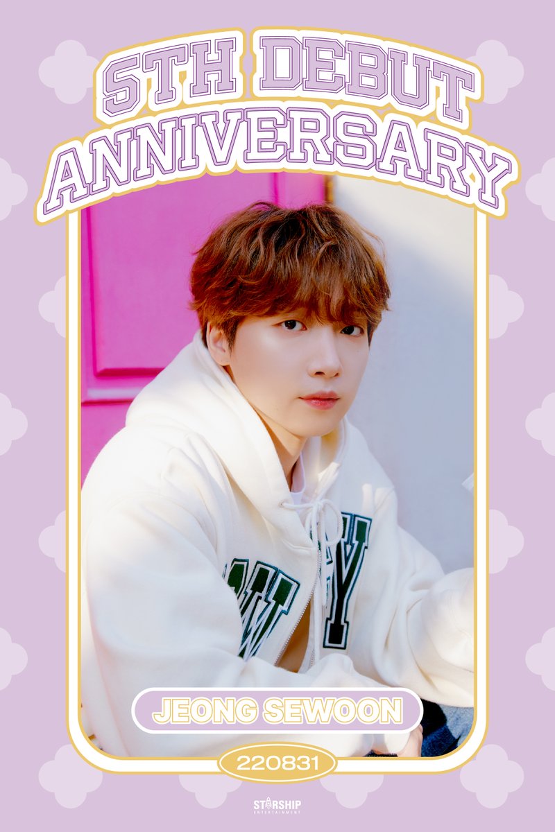 jeongsewoon_twt's tweet photo. [#정세운]
💜 𝘑𝘌𝘖𝘕𝘎 𝘚𝘌𝘞𝘖𝘖𝘕 💜
💛 5𝘵𝘩 𝘋𝘦𝘣𝘶𝘵 𝘈𝘯𝘯𝘪𝘷𝘦𝘳𝘴𝘢𝘳𝘺 💛

정세운의 데뷔 5주년을 축하합니다 🍀🎉

#JEONGSEWOON_5th_Anniversary
#행운이_피어난_세운이의정원 https://t.co/9EqDRhFpoA