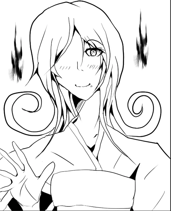 オリジナル漫画の中の、キャラの一人です。
線画完成
#絵描きさんと繋がりたい 
#絵柄が好みっていう人にフォローされたい 