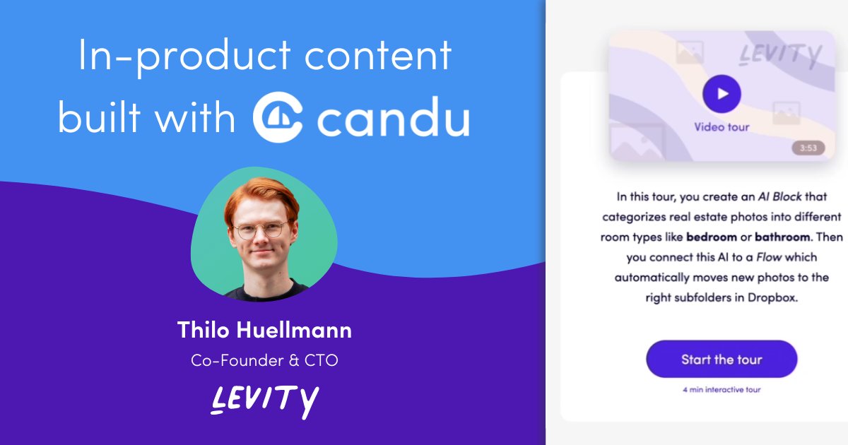 “It was really important for us to be able to make regular changes to iterate on our self-serve onboarding experience without having the constant back and forth exchanges with our developers.” — <a href="/thilohuellmann/">Thilo Huellmann</a>, <a href="/LevityAI/">Levity</a>

See the video walkthrough tour ▶️ bit.ly/levity-sc
