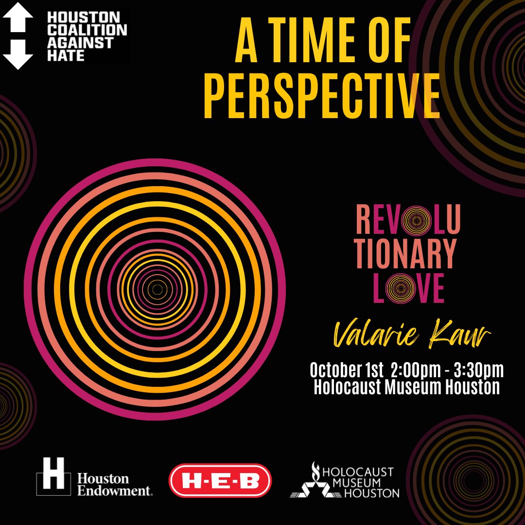HCAH_TX's tweet photo. Join Us: A Time of Perspective 2022 - https://t.co/9AFKTEB5IY
#HEBHelpingHere
#hmhou
#ATimeOfPerspective
#HoustonAgainstHate https://t.co/fz2CijHCu9