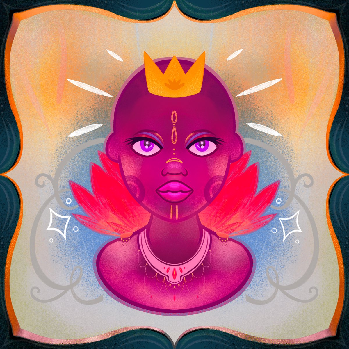 Amazing 1:1 art done by <a href="/DuchessBetsy/">Duchess Betsy</a> w/ the "Glitter Bon Bombs" NFT collection! Check it out on OS here...

opensea.io/collection/gli…