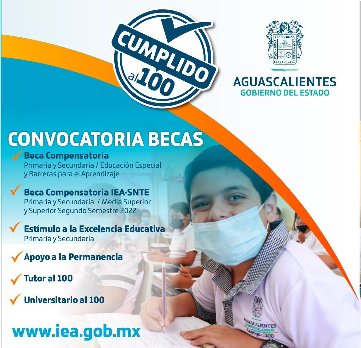 ¡Atención!🚨  Ya están publicadas las convocatorias de becas ciclo escolar 2022-2023✅ Ingresa aquí para consultarlas 👉 bit.ly/3AD98TD 🤩📝