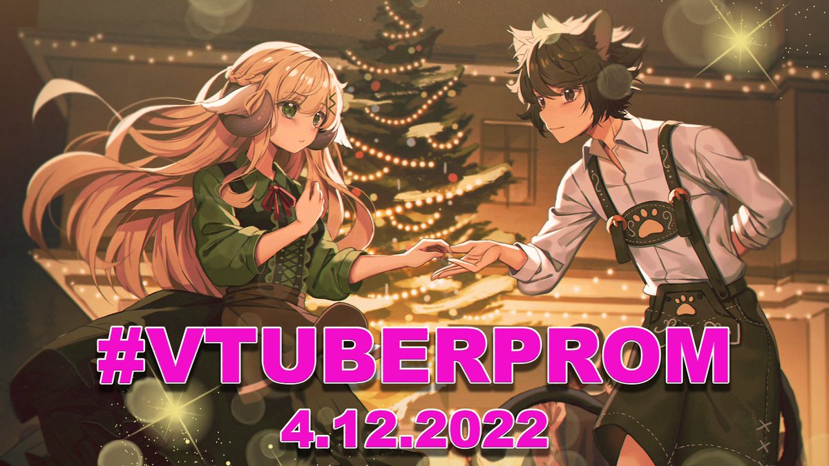 catboyfisky's tweet photo. NEW #VTuberProm is on! (/◕ヮ◕)/

✨Christmas Edition✨

Let's bring some colour and joy into the winter time! Ask out a special #VTuber of your choice and let's celebrate during christmas season! 💫

🎉Now with physical event! 

Here is how it works~ https://t.co/MAvdFlqhax