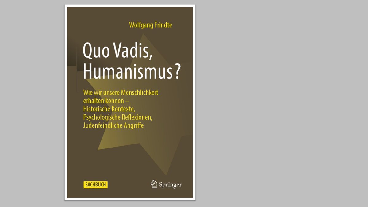 Wohin geht der Humanismus? Horst Groschopp empfiehlt Wolfgang Frindtes umfangreiche Studie, die die Geschichte des modernen Humanismus mit der Frage nach seiner Zukunftsfähigkeit verbindet. Jetzt lesen! <a href="/Springer_VS/">Springer VS</a>  <a href="/hvd_bb/">Humanistischer Verband Berlin-Brandenburg</a> 
bit.ly/3Rn0le8