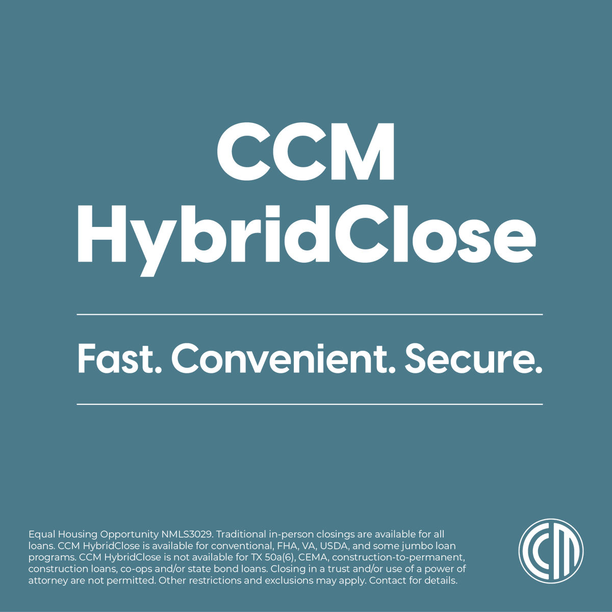 TheJoeSotoTeam's tweet photo. Don't spend hours signing stacks of paper - CCM HybridClose! Review your documents online in advance. Sign most electronically on closing day. Sign a few in person. Done. Still want to ink-sign everything? We’ve got that, too. https://t.co/cmEYEPd1y3
