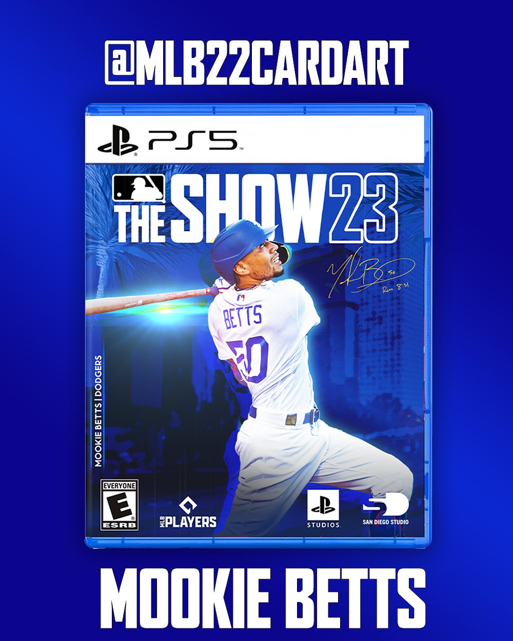 MLB The Show 23 Card Art on X: COVER CONCEPT: Mookie Betts is one of the  best baseball players currently playing in MLB right now. He has won an MVP  and 2