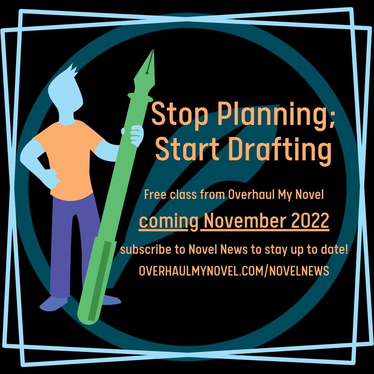 OverhaulMyNovel's tweet photo. Free classes are returning to Overhaul My Novel! If you're not already subscribed, sign up for Novel News to stay in the loop and get updates as they're available! #WritingCommunity #FreeClass #WritingClass #FreeWritingClass #StartDrafting #Drafting #HowToWriteaBook #Writing https://t.co/LPrpKBtfVi