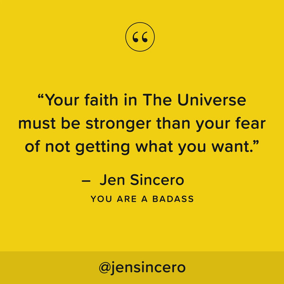 JenSincero's tweet photo. It's about allowing instead of forcing. It's about releasing and trusting that if it's in alignment with our life's purpose, it will come back to us (or that something or someone even more perfect will come in its place). #youareabadass #QOTD #TuesdayThoughts #TuesdayMotivation https://t.co/U2cPLY27K8