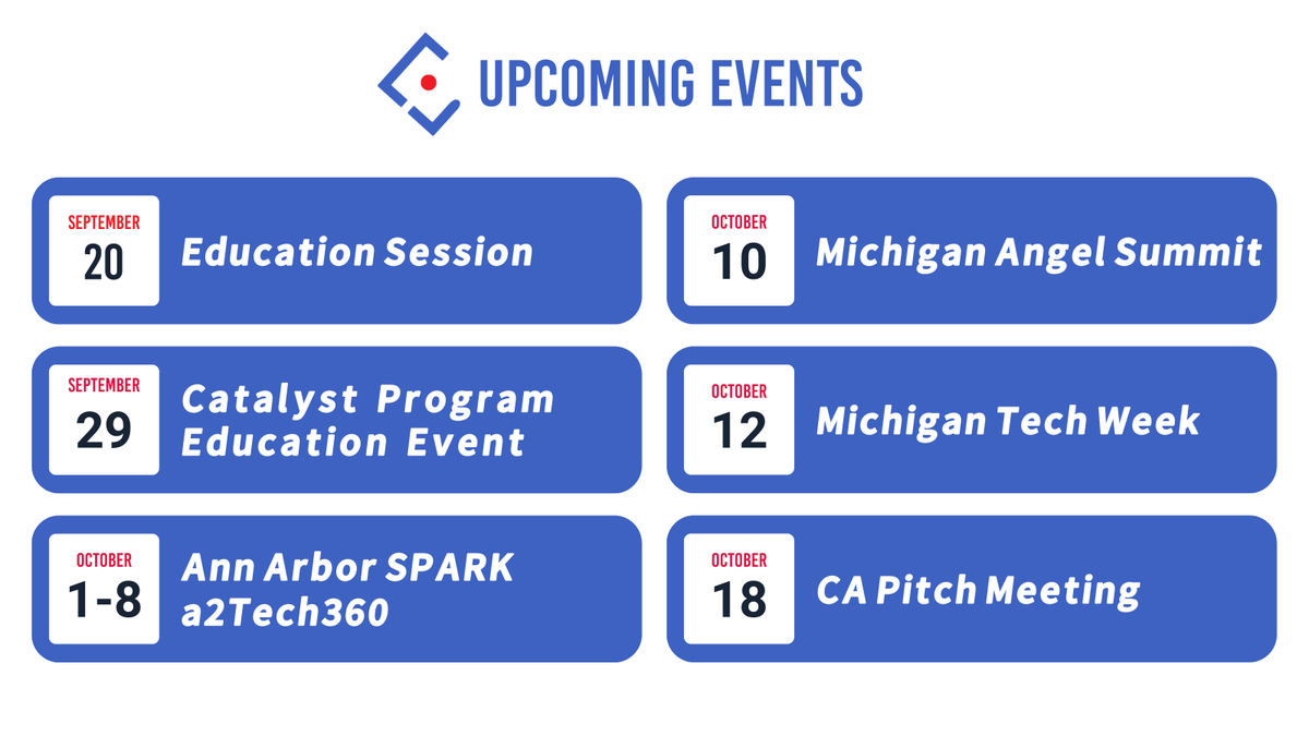 CommuneAngels's tweet image. 📆  We have lots of upcoming events going on in September &amp;amp; October that we'd love for you to join. 

Whether you're a member, investor in the community or curious about angel investing - there's something for everyone!

#upcomingevents #community #angelinvesting