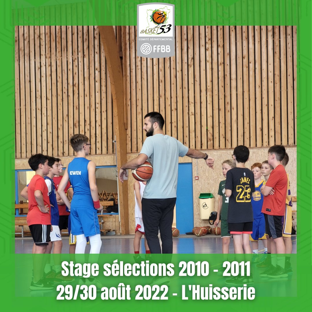 COMITEBASKET53's tweet photo. [Stage sélections 2010 - 2011]
Nos sélections 2010 et 2011 se sont retrouvées lors de ces deux derniers jours pour le premier stage de sélections de la saison ! Ce dernier s'est déroulé à l'Huisserie ! https://t.co/PrO6eKNptK