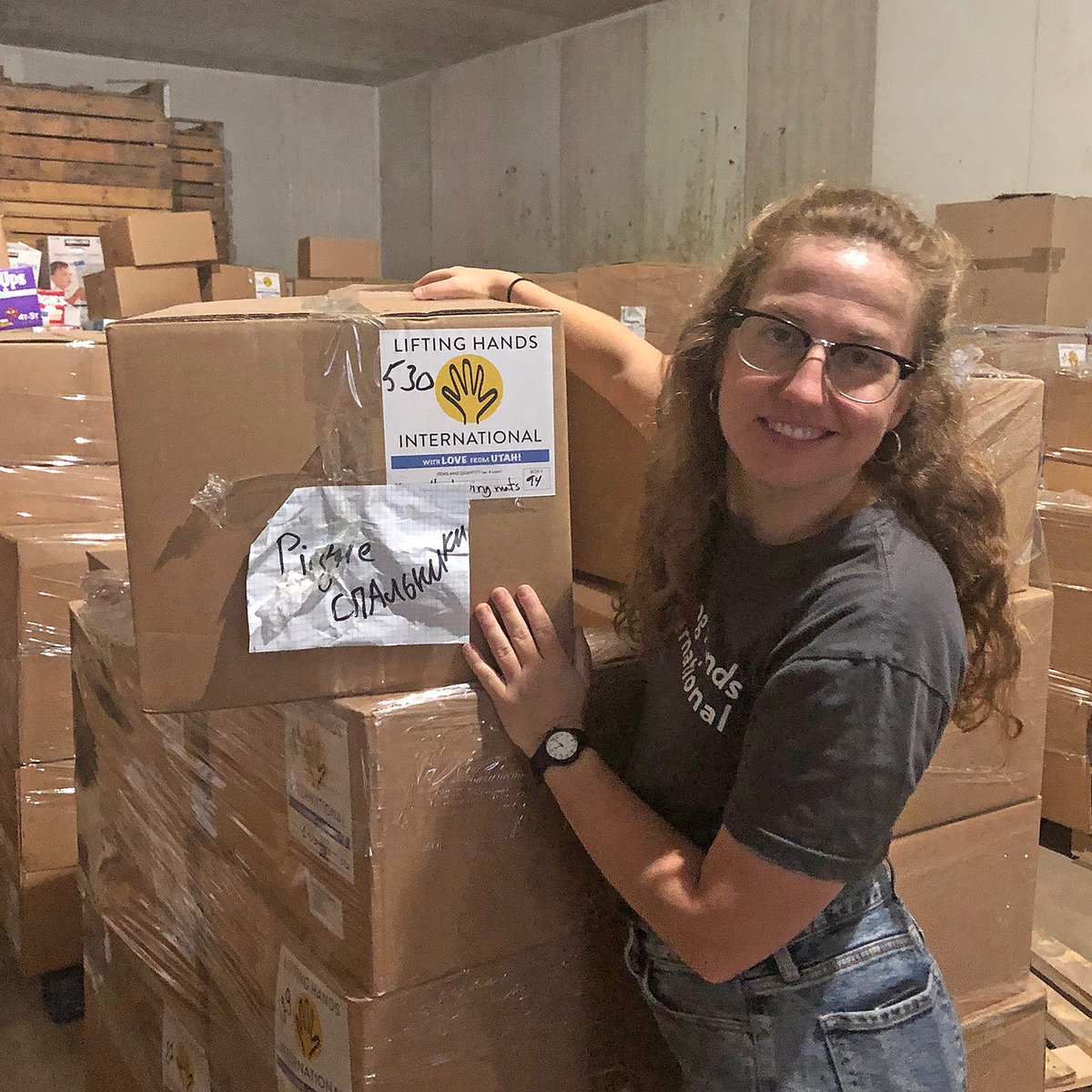 Look who recently visited our warehouse in Utah—it's Vasiliy from #Ukraine! He directs one of our distribution warehouses there. And in a fun twist, Hayley (LHI Founder/Director) happened to be in Ukraine visiting the warehouse that Vasily directs while he was here in the US!