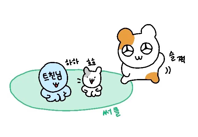 슬쩍써클에꼽사리끼기 