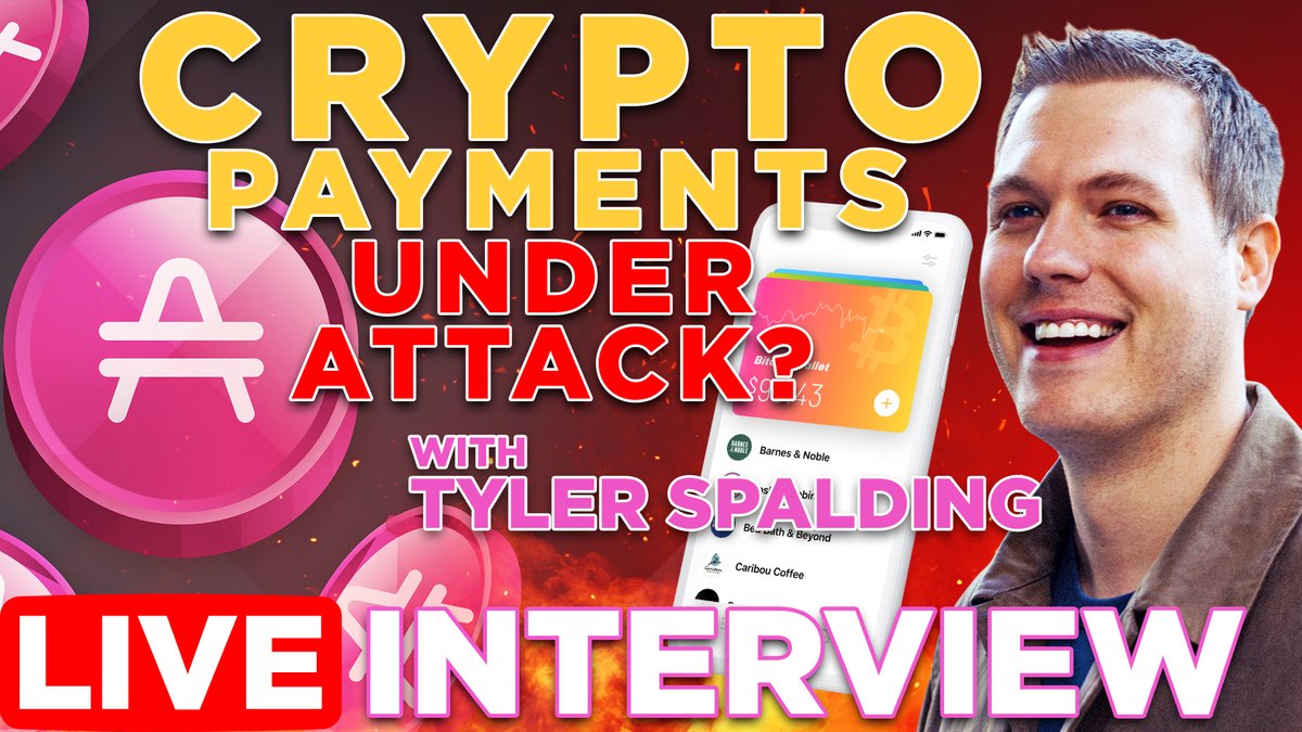 LIVE 11am: EXCLUSIVE Interview w/<a href="/trspalding/">Tyler Spalding</a> l Are #Crypto payments in trouble? l #AMP <a href="/FlexaHQ/">Flexa</a> 
youtube.com/watch?v=9lb3LA…