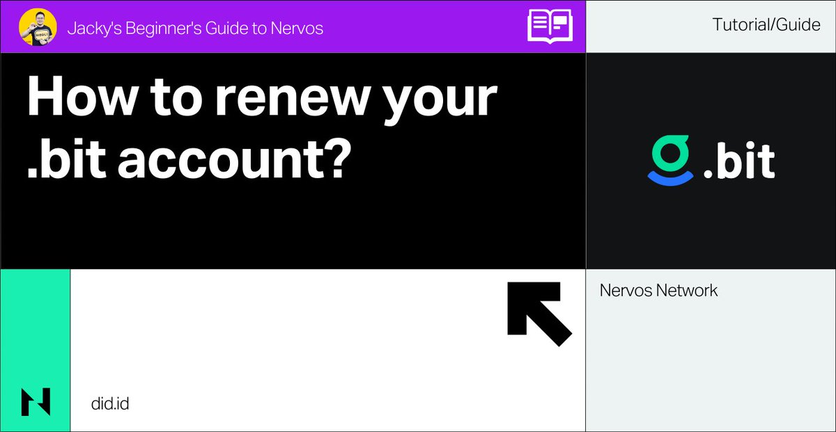 If your <a href="/dotbitHQ/">.bit</a> account renewal is coming up, we’ve got you covered on how to renew it with a step-by-step tutorial✨👀

In this guide, we will be using the Portal Wallet 👉 jackylhh.notion.site/How-to-renew-y…