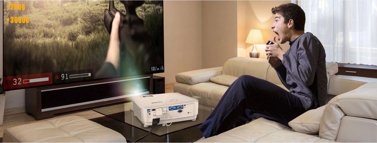 In Stock and Ready to Ship! BenQ TH671ST Shrot-Throw Gaming &amp; Home Theater Proejctor. Enjoy an immersive gaming experience with a larger-than-life screen to fill your vision. Shop Today as supplies are limited. ow.ly/jeg050KvI7R