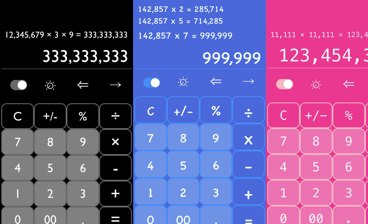 mafactory_e's tweet photo. "Minimum Calc"(for iPhone/iPad)
This is a new convenient calculator application with a variety of special functions such as history, save, swipe erase, calculation mode switching, etc. Give it a try!
https://t.co/Run9o2RJ0Z
#calc #iOS #AppDev https://t.co/MNMUJ95VZG