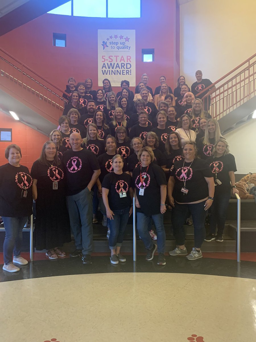 CESTigerPride's tweet photo. CES Staff coming together on this Tuesday to support one of our own. 🥰 #cestogether https://t.co/GQf5sURFqG