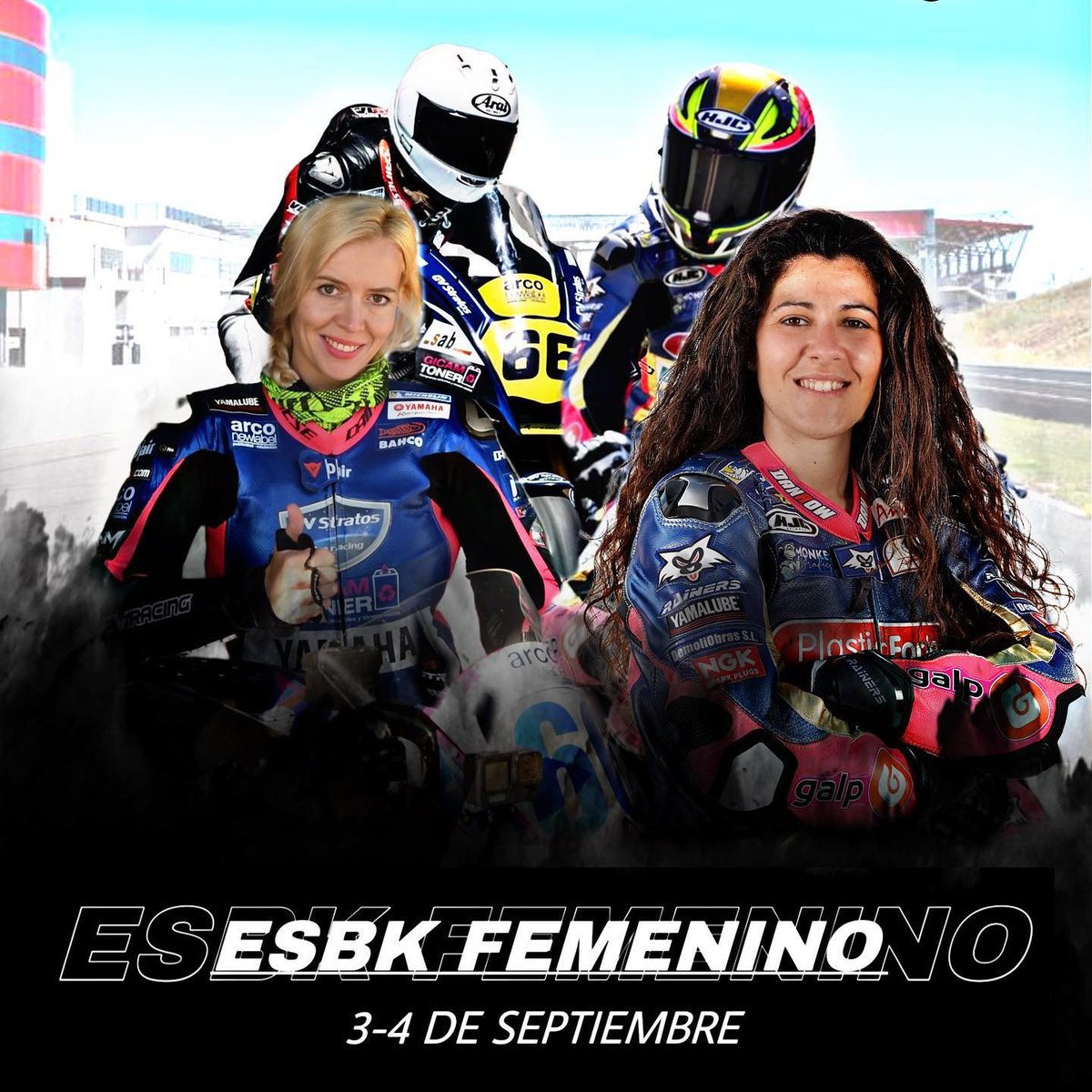 El Yamaha GV Stratos llega al ESBK de Navarra con 6 pilotos y luchará por el título de Superbike Femenino, con <a href="/pakitaruiz46/">Pakita Ruiz Vidal</a> en 600 y Olga Shaternikova en Superbike, ambas Yamaha R6 y R1 calzadas con <a href="/Michelin_Sport/">Michelin Motorsport</a> 

teamstratos.com/news/el-yamaha…