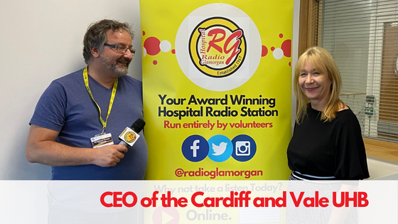 radioglamorgan's tweet photo. At 12pm tomorrow (Thursday 1st September) hear the CEO of @CV_UHB @SuzRankin chatting to Andrew Woolfe about her life and career so far...
https://t.co/01XyDzyJuu https://t.co/4r7pmFmXvT